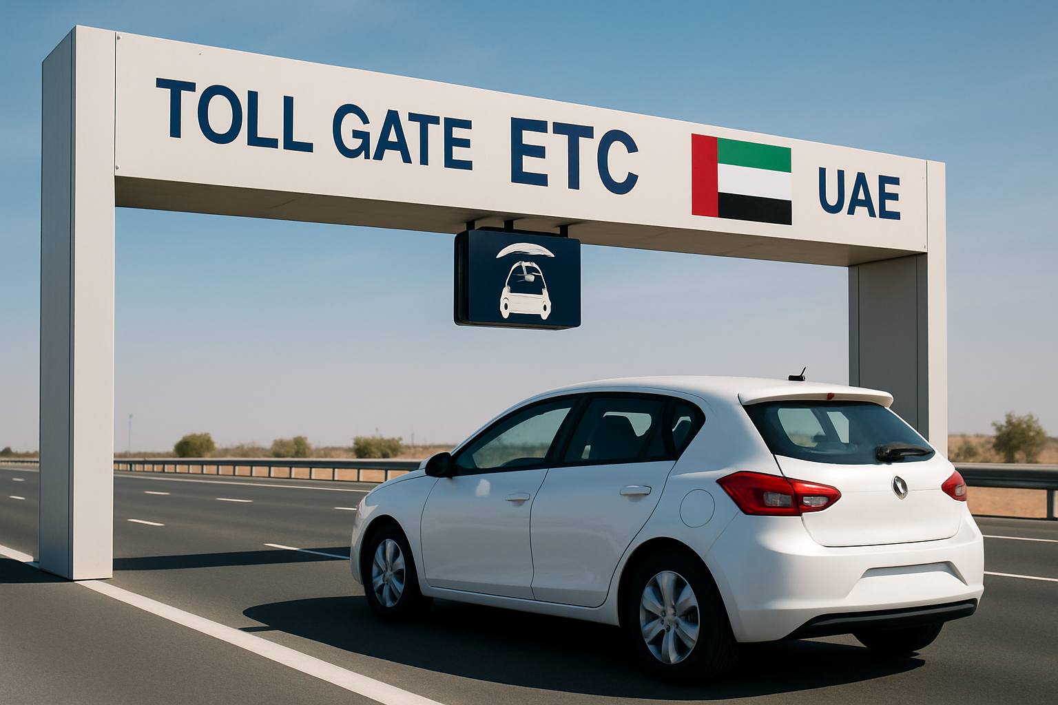 Modern payment system for road tolls in UAE